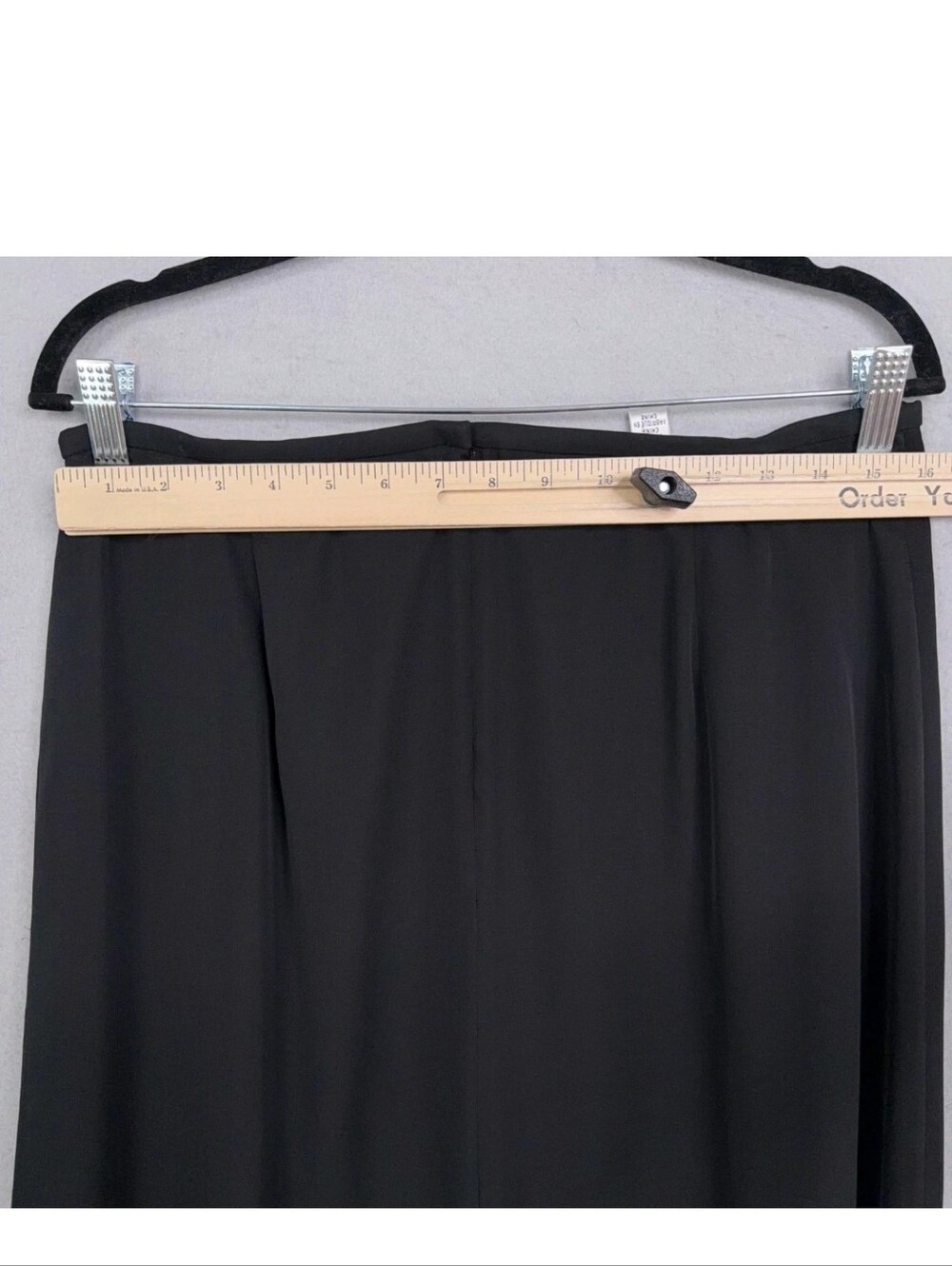 Talbots Black Flowing Silk Maxi Skirt - Picture 6 of 8